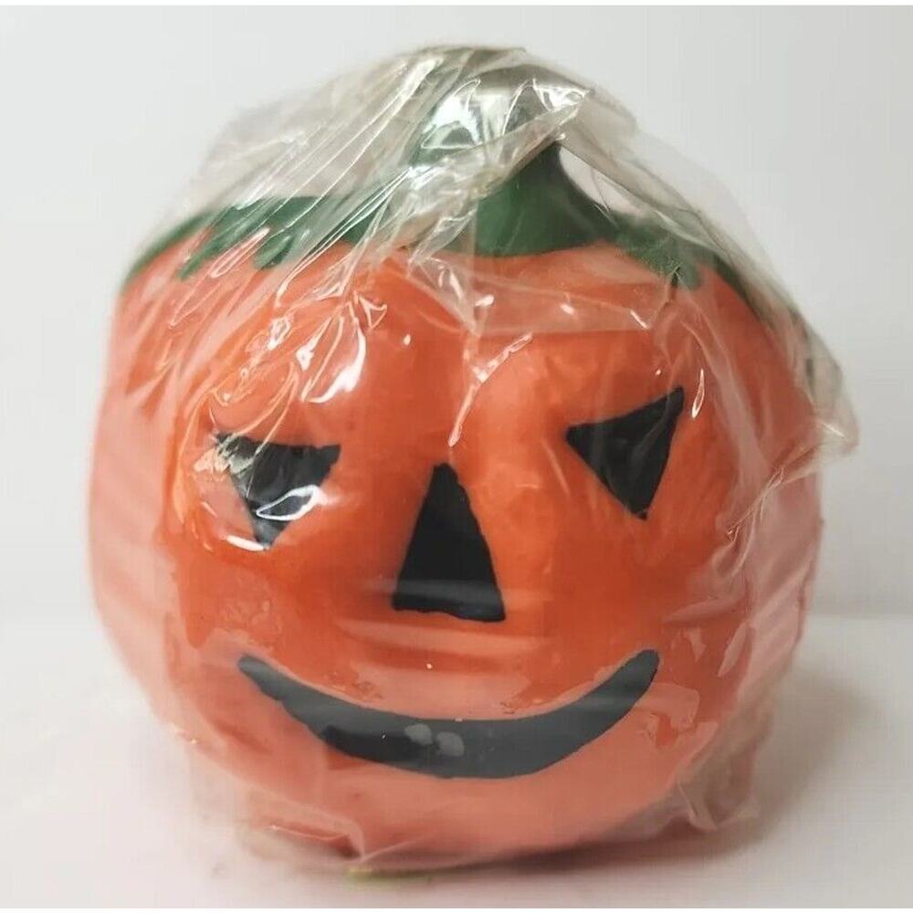 Vintage Candle Corporation Jack-O-Lantern Candle New in Packaging 2.5" SKU H52